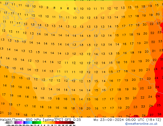 Z500/Regen(+SLP)/Z850 GFS 0.25 ma 23.09.2024 06 UTC