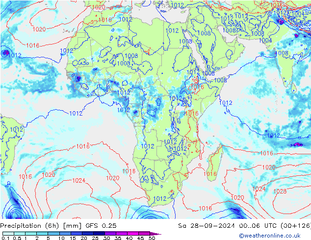 Z500/Regen(+SLP)/Z850 GFS 0.25 za 28.09.2024 06 UTC