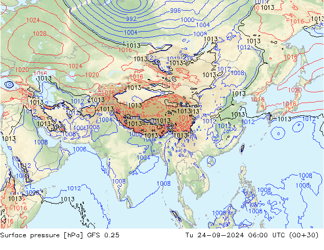 GFS 0.25: mar 24.09.2024 06 UTC