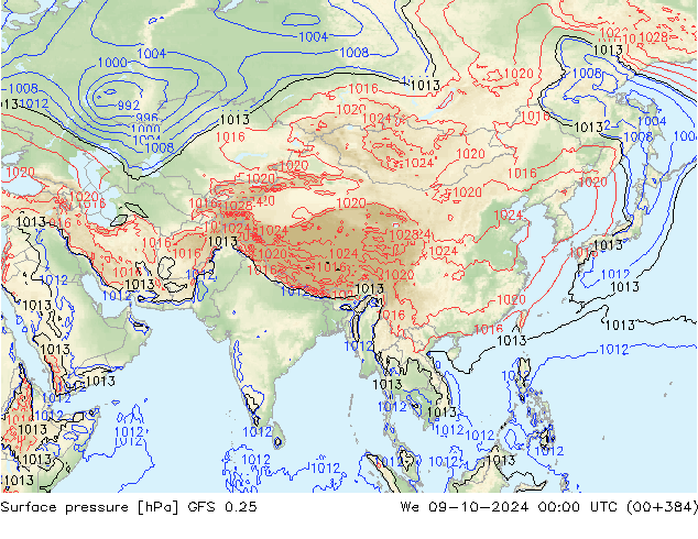 GFS 0.25:  09.10.2024 00 UTC