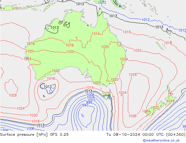 GFS 0.25:  08.10.2024 00 UTC