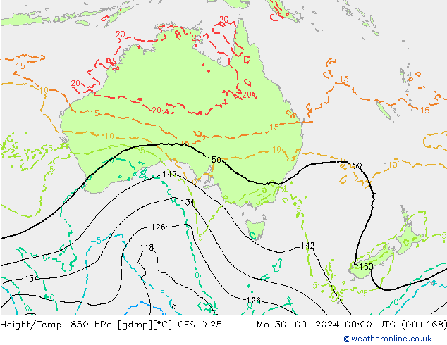 Z500/Rain (+SLP)/Z850 GFS 0.25 Seg 30.09.2024 00 UTC