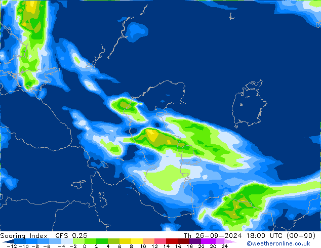 Soaring Index GFS 0.25 gio 26.09.2024 18 UTC