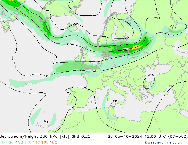 Polarjet GFS 0.25 Sa 05.10.2024 12 UTC