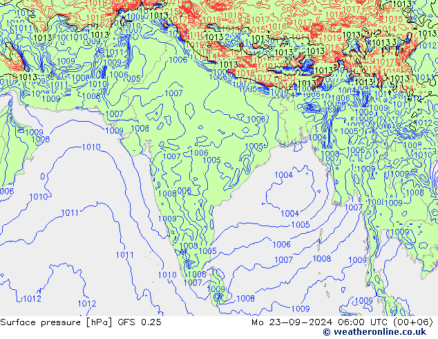 GFS 0.25: Mo 23.09.2024 06 UTC