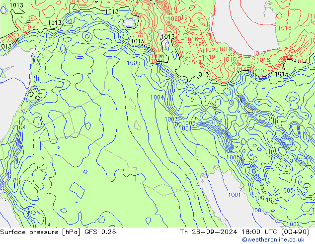 GFS 0.25: Qui 26.09.2024 18 UTC