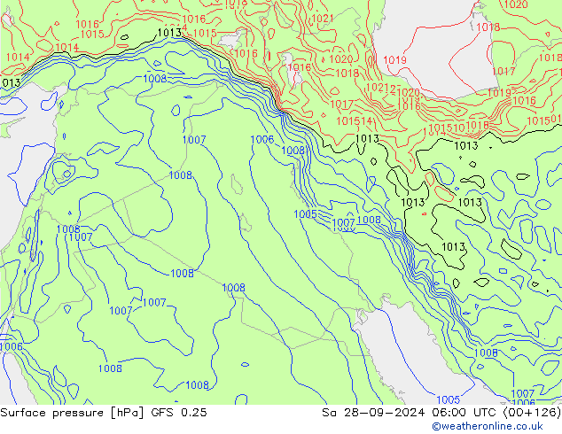 GFS 0.25: za 28.09.2024 06 UTC