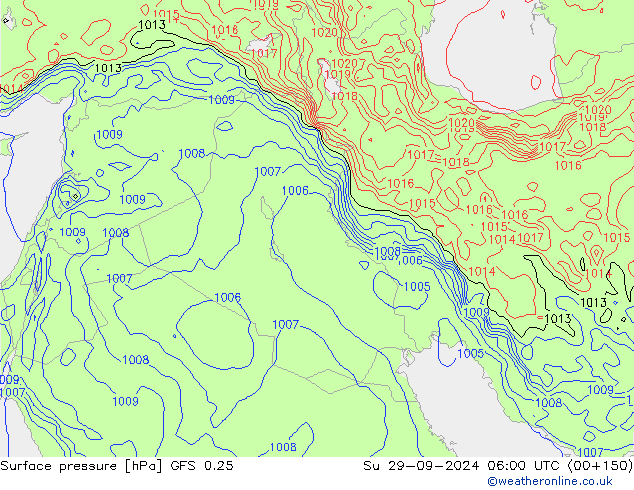 GFS 0.25: Dom 29.09.2024 06 UTC