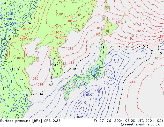 GFS 0.25:  27.09.2024 06 UTC