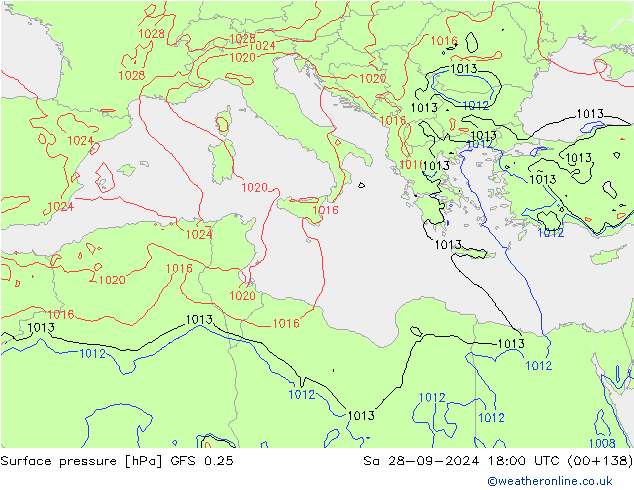 GFS 0.25: Sa 28.09.2024 18 UTC