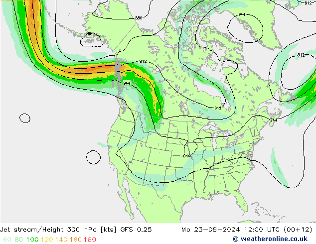 Polarjet GFS 0.25 Mo 23.09.2024 12 UTC