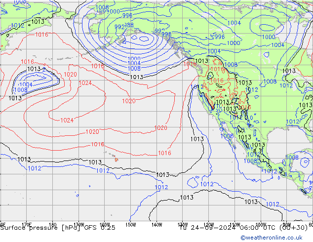 GFS 0.25: di 24.09.2024 06 UTC