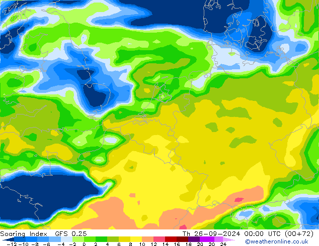 Soaring Index GFS 0.25 jue 26.09.2024 00 UTC