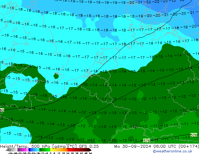 Z500/Rain (+SLP)/Z850 GFS 0.25 Seg 30.09.2024 06 UTC