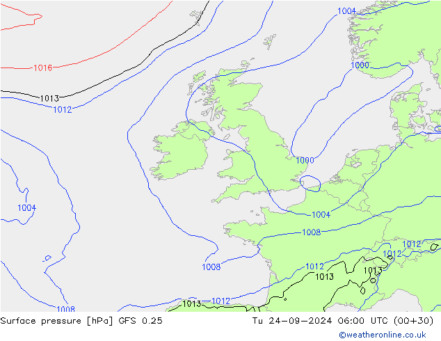 GFS 0.25: mar 24.09.2024 06 UTC