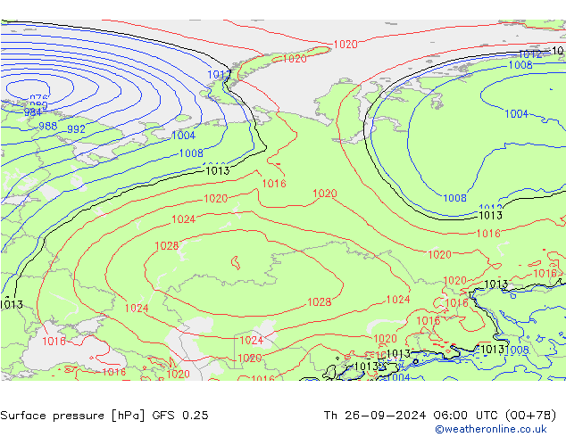 GFS 0.25: Th 26.09.2024 06 UTC