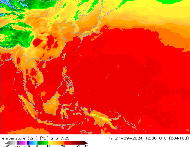 GFS 0.25: ven 27.09.2024 12 UTC