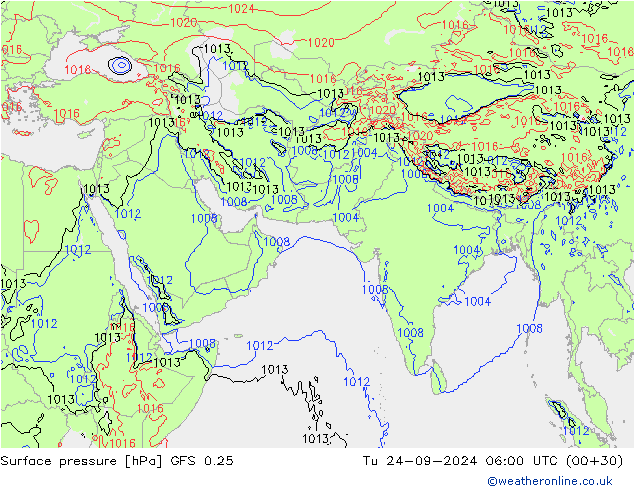 GFS 0.25: Sa 24.09.2024 06 UTC