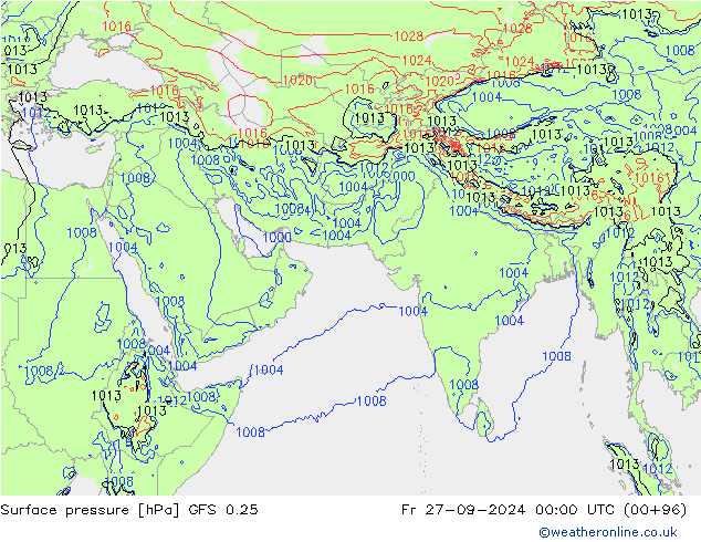 GFS 0.25: Fr 27.09.2024 00 UTC