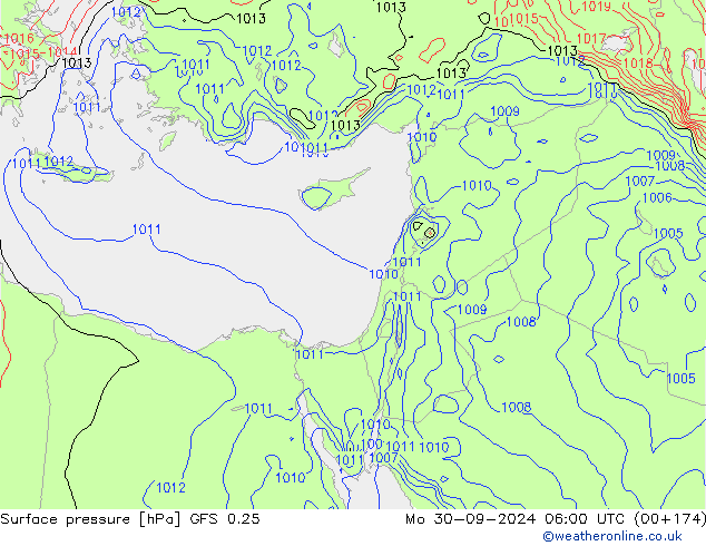 GFS 0.25: Mo 30.09.2024 06 UTC