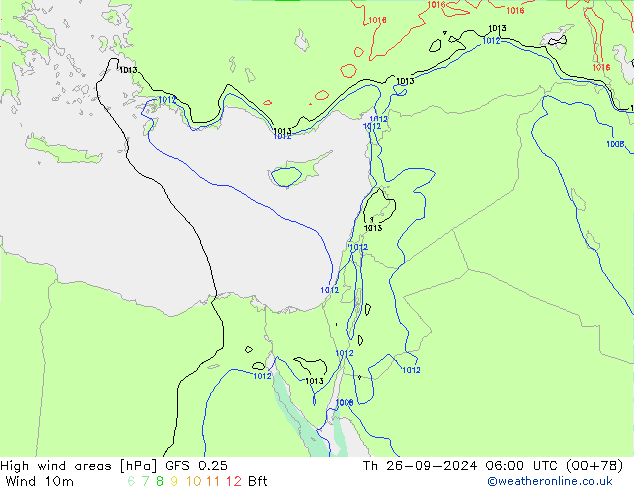 Sturmfelder GFS 0.25 Do 26.09.2024 06 UTC