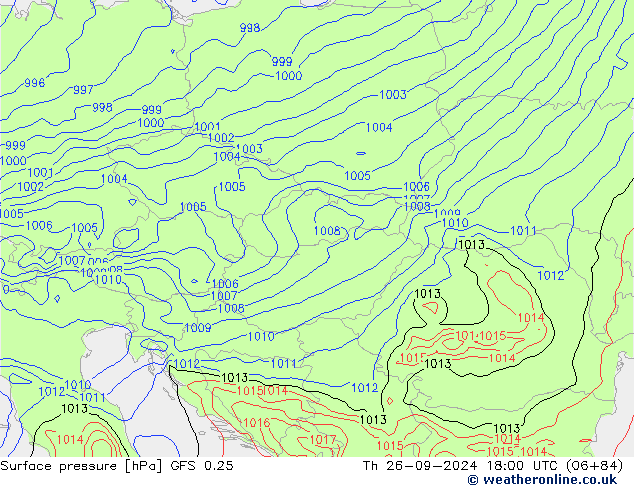 GFS 0.25: Th 26.09.2024 18 UTC