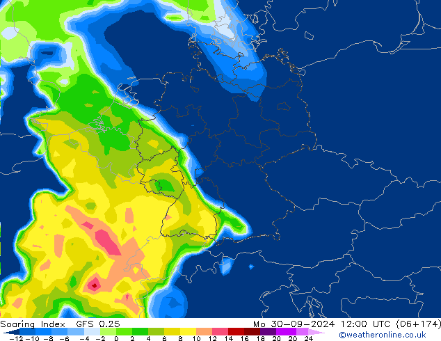 Soaring Index GFS 0.25 Mo 30.09.2024 12 UTC