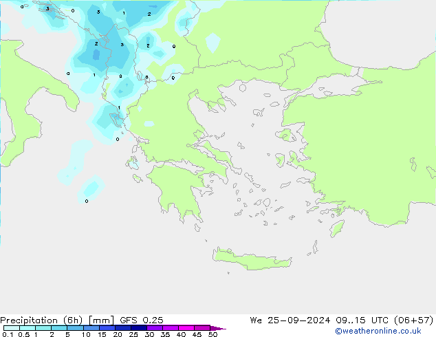 Z500/Regen(+SLP)/Z850 GFS 0.25 wo 25.09.2024 15 UTC