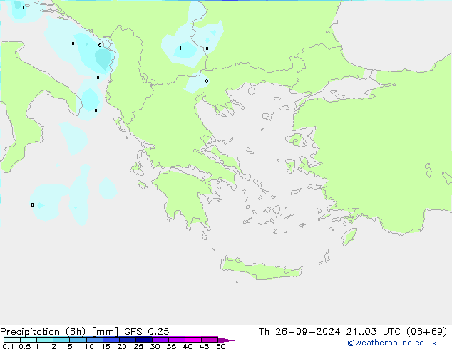 Z500/Rain (+SLP)/Z850 GFS 0.25 Qui 26.09.2024 03 UTC