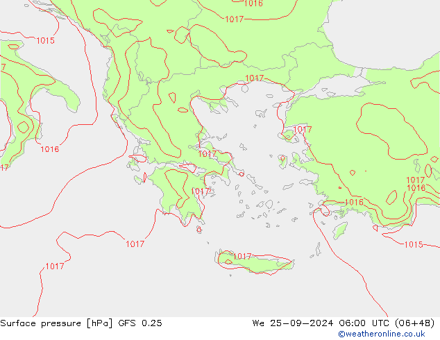 GFS 0.25: We 25.09.2024 06 UTC