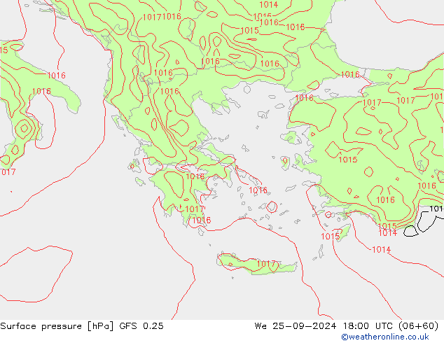 GFS 0.25: ср 25.09.2024 18 UTC