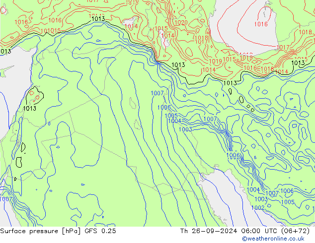 GFS 0.25: jue 26.09.2024 06 UTC