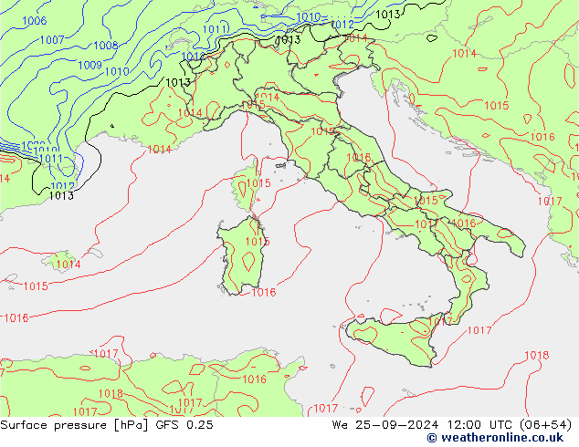 GFS 0.25:  25.09.2024 12 UTC