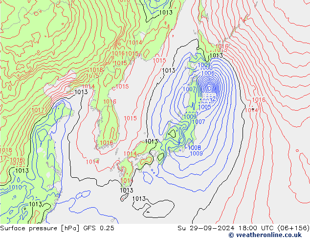 GFS 0.25:  29.09.2024 18 UTC