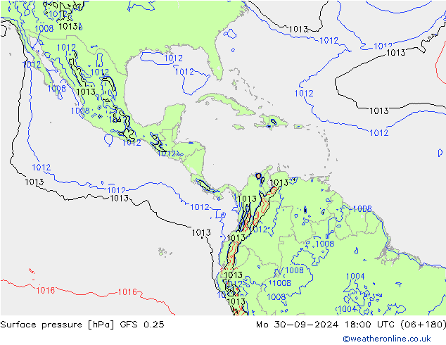 GFS 0.25: пн 30.09.2024 18 UTC