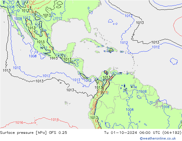 GFS 0.25: Sa 01.10.2024 06 UTC