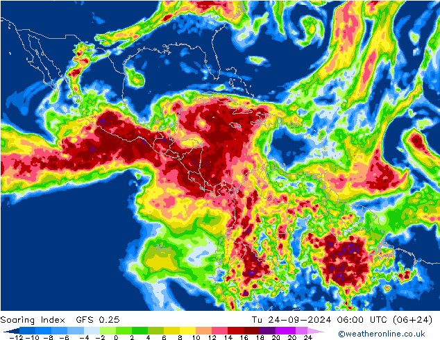 Soaring Index GFS 0.25  24.09.2024 06 UTC