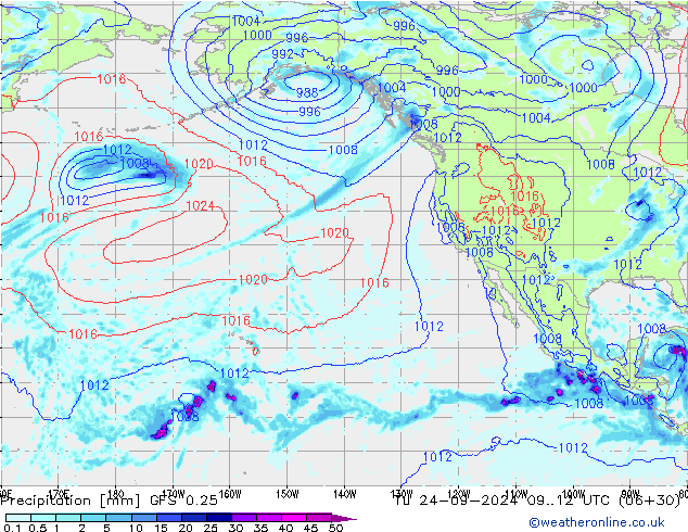 GFS 0.25: Ter 24.09.2024 12 UTC