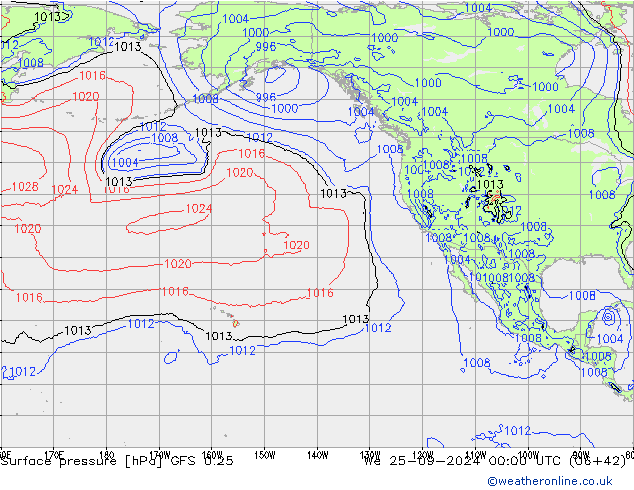 GFS 0.25: mié 25.09.2024 00 UTC