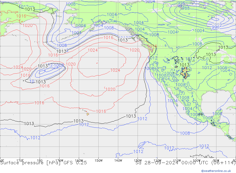 GFS 0.25: so. 28.09.2024 00 UTC