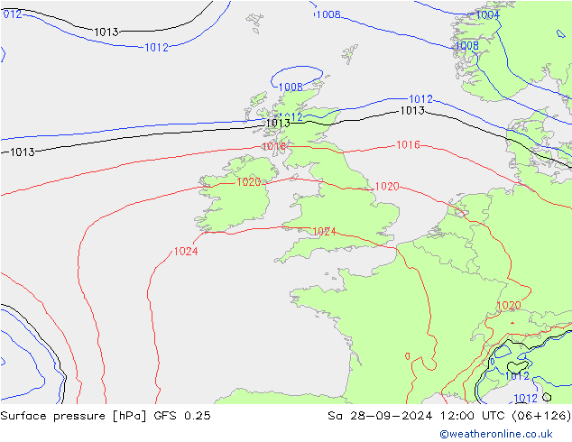 GFS 0.25: za 28.09.2024 12 UTC