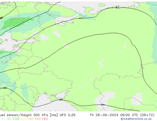 джет GFS 0.25 чт 26.09.2024 06 UTC