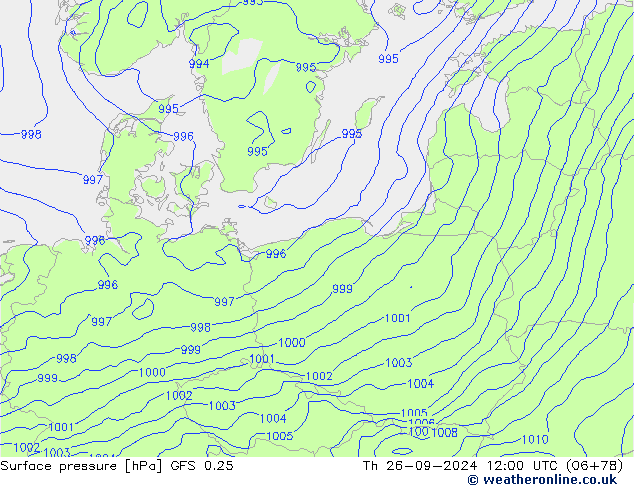 GFS 0.25: Th 26.09.2024 12 UTC