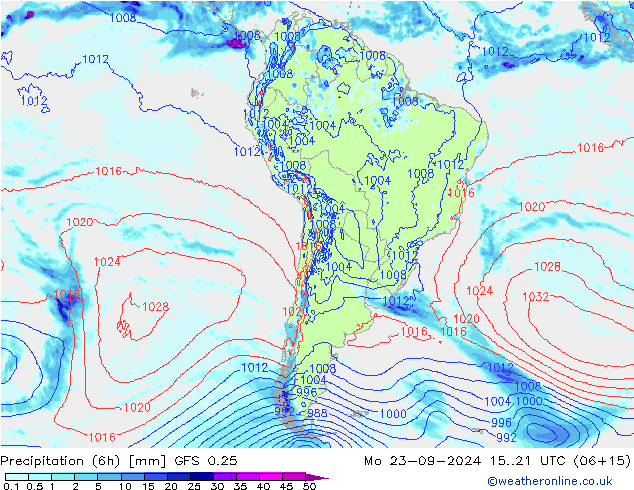 Z500/Rain (+SLP)/Z850 GFS 0.25 Seg 23.09.2024 21 UTC