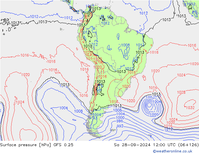 GFS 0.25: So 28.09.2024 12 UTC