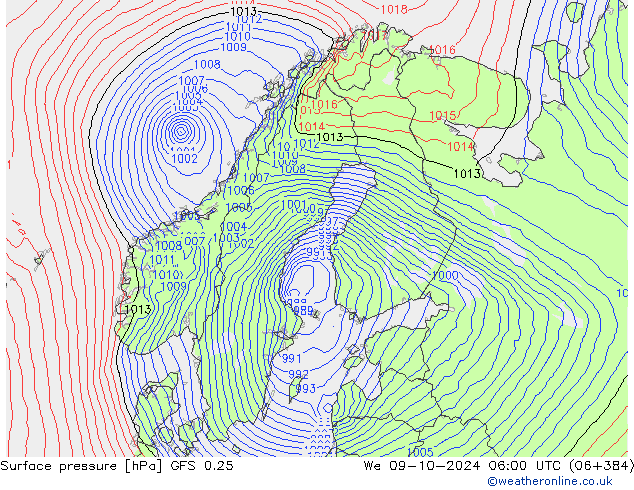 GFS 0.25: We 09.10.2024 06 UTC