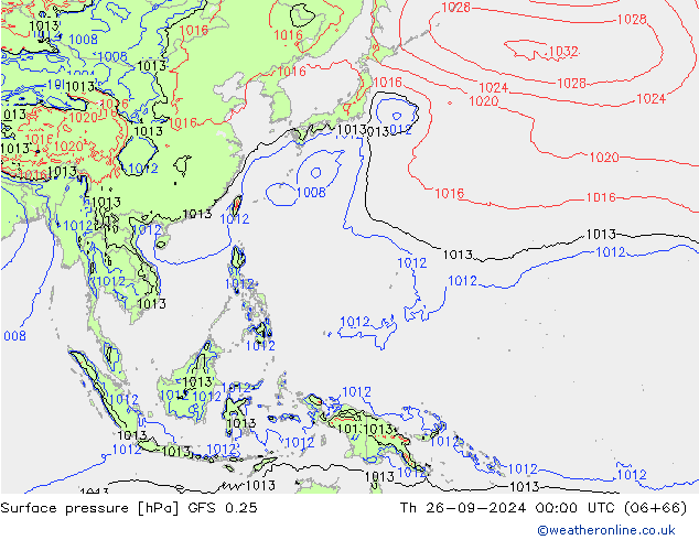 GFS 0.25: Do 26.09.2024 00 UTC