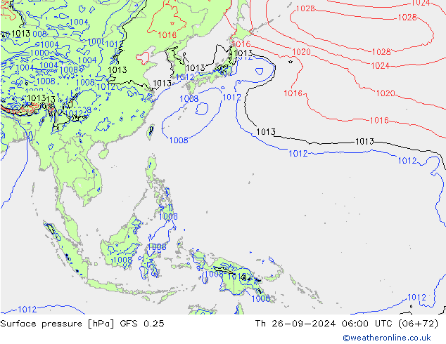 GFS 0.25: jue 26.09.2024 06 UTC