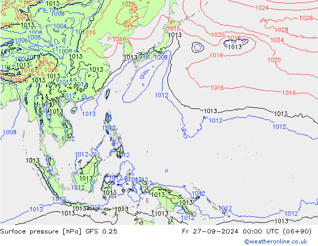 GFS 0.25: Cu 27.09.2024 00 UTC