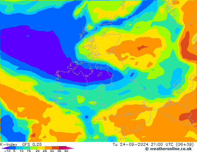 K-Index GFS 0.25 mar 24.09.2024 21 UTC